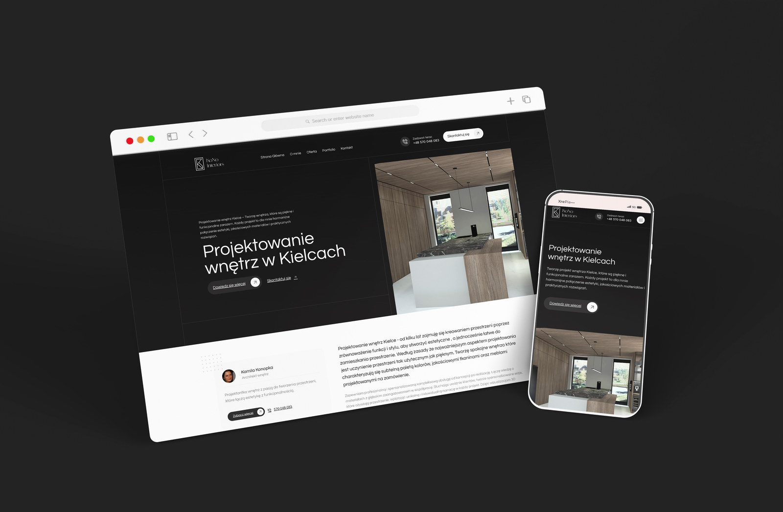 KonoInteriors &mdash; realizacja UniSite